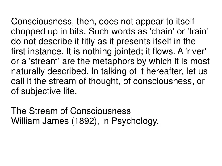 consciousness then does not appear to itself