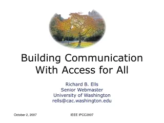 Building Communication With Access for All