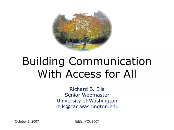 building communication with access for all