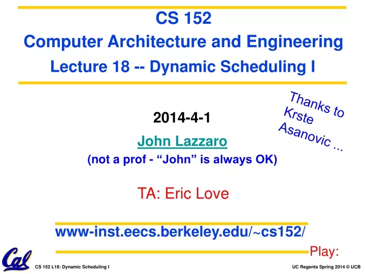 www inst eecs berkeley edu cs152