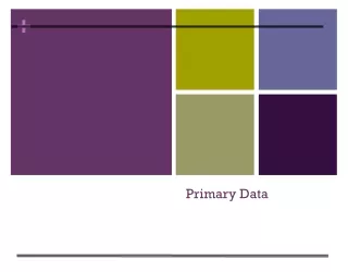 Primary Data