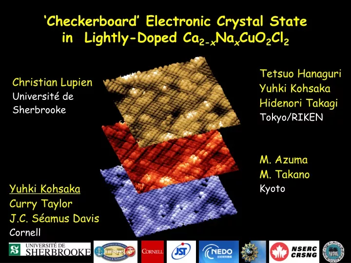 checkerboard electronic crystal state in lightly doped ca 2 x na x cuo 2 cl 2