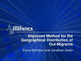 Improved Method for the Geographical Distribution of Out-Migrants