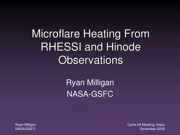 microflare heating from rhessi and hinode observations