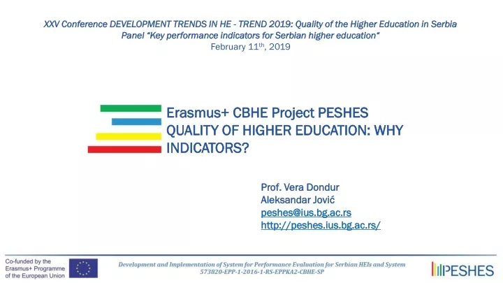 xxv conference development trends in he trend