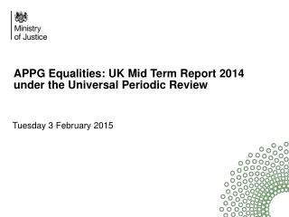 APPG Equalities: UK Mid Term Report 2014 under the Universal Periodic Review