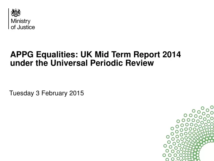 appg equalities uk mid term report 2014 under the universal periodic review