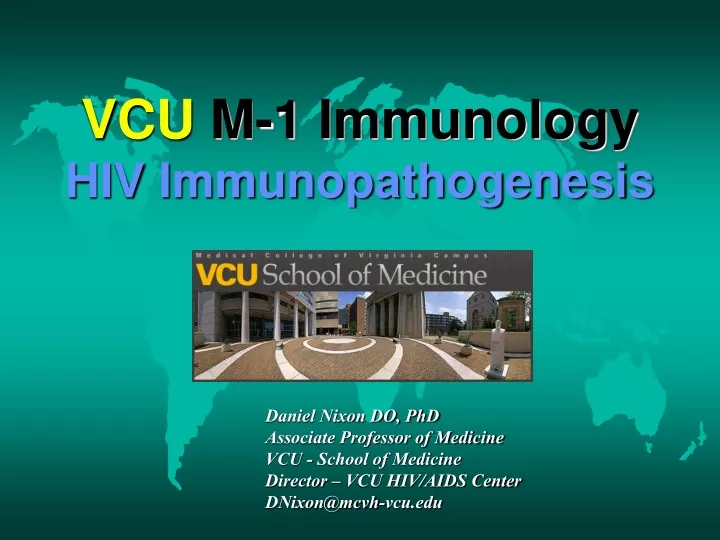 vcu m 1 immunology hiv immunopathogenesis