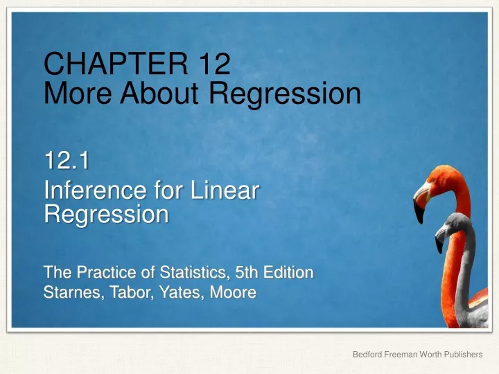 chapter 12 more about regression