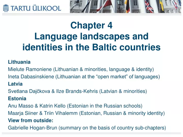 chapter 4 language landscapes and identities