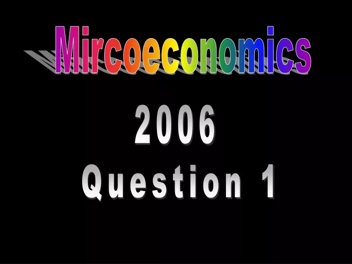 mircoeconomics