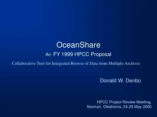 OceanShare An   FY 1999 HPCC Proposal