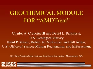 GEOCHEMICAL MODULE  FOR “AMDTreat”