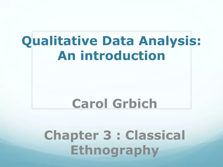 qualitative data analysis an introduction