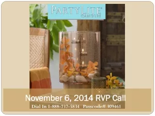 November 6, 2014 RVP Call
