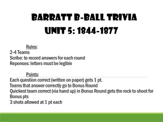 Barratt b-ball trivia