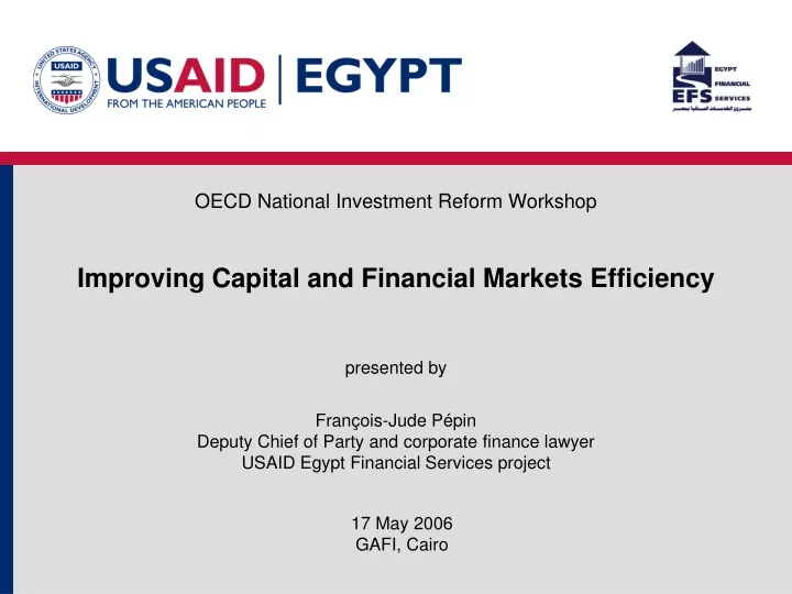 oecd national investment reform workshop