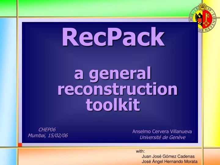 recpack a general reconstruction toolkit