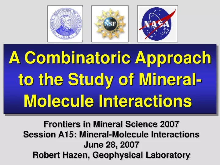 a combinatoric approach to the study of mineral