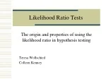 PPT - Generalized Likelihood Ratio Tests and Model Order Selection ...