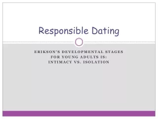 Responsible Dating