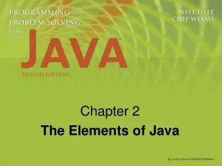 Chapter 2 The Elements of Java