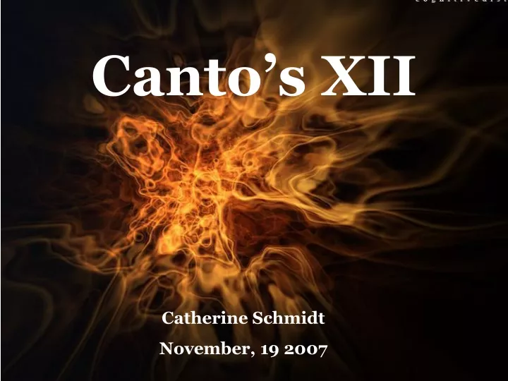 canto s xii