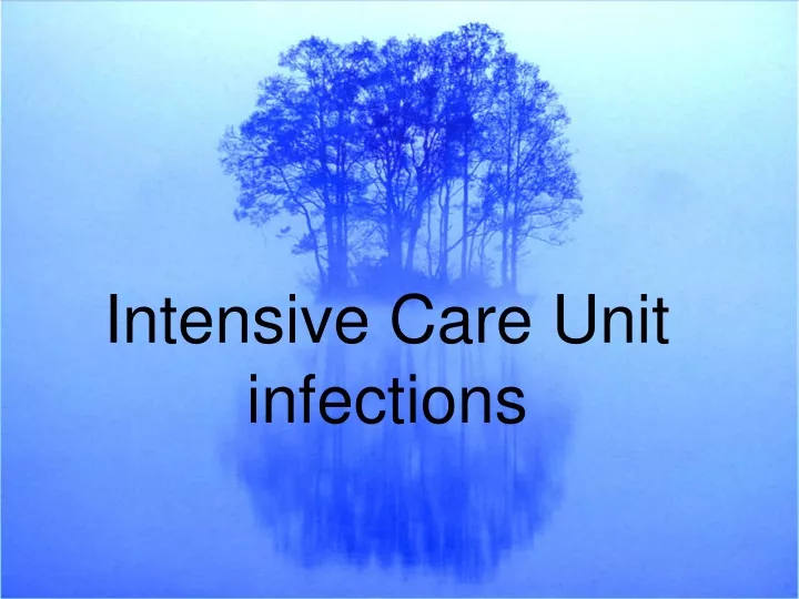 intensive care unit infections