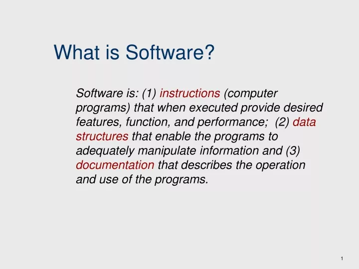 what is software