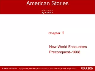 New World Encounters Preconquest‒1608