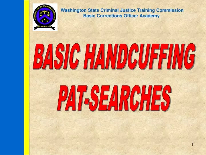 washington state criminal justice training