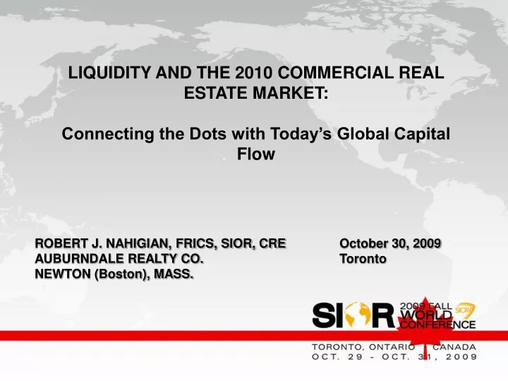 liquidity and the 2010 commercial real estate
