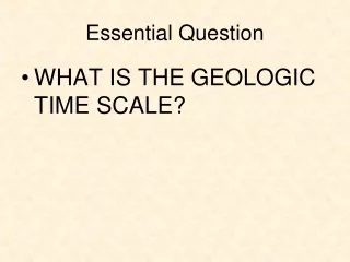 Essential Question