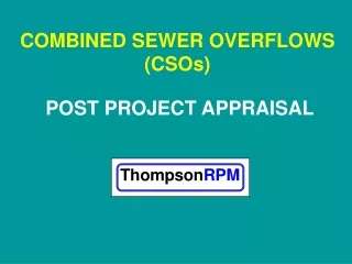 COMBINED SEWER OVERFLOWS (CSOs)