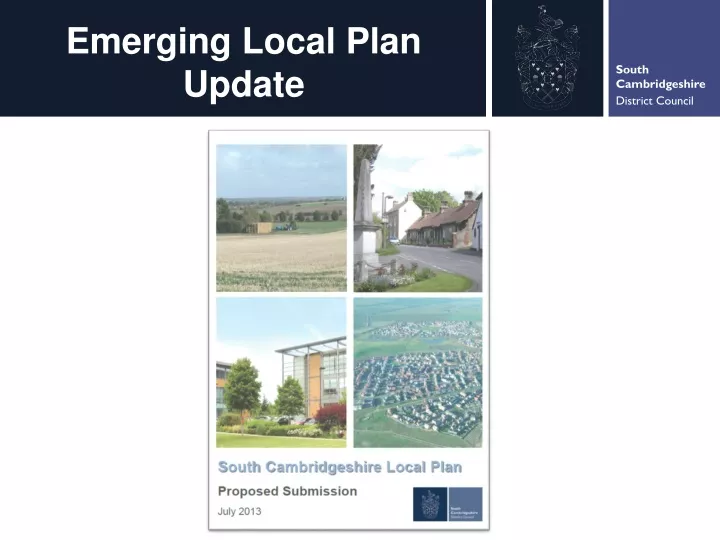 emerging local plan update