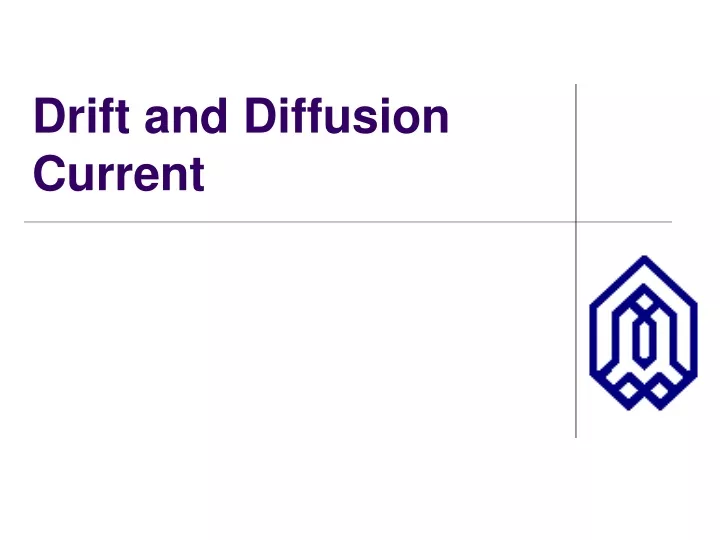 drift and diffusion current