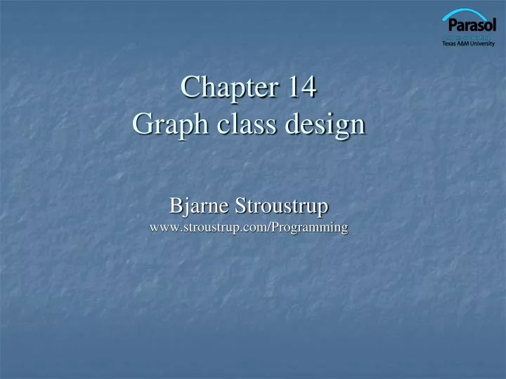 chapter 14 graph class design