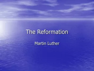 The Reformation