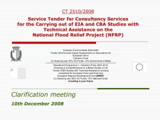 Clarification meeting 10th December 2008