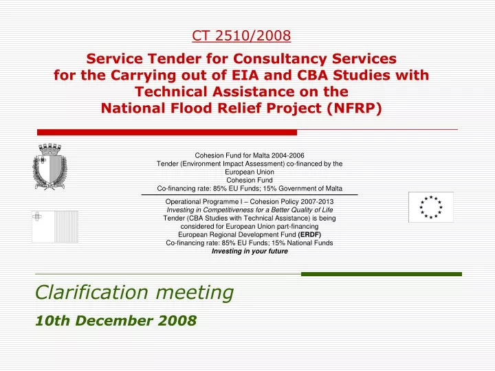 clarification meeting 10th december 2008
