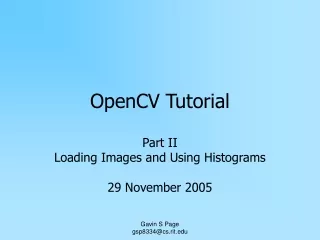 OpenCV Tutorial