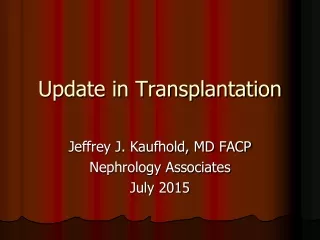 Update in Transplantation