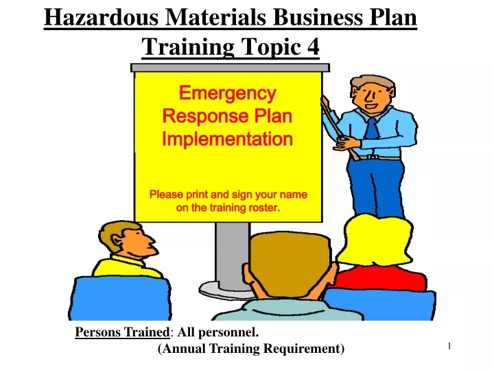 hazardous materials business plan training topic 4