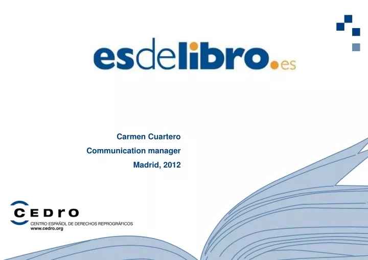 carmen cuartero communication manager madrid 2012