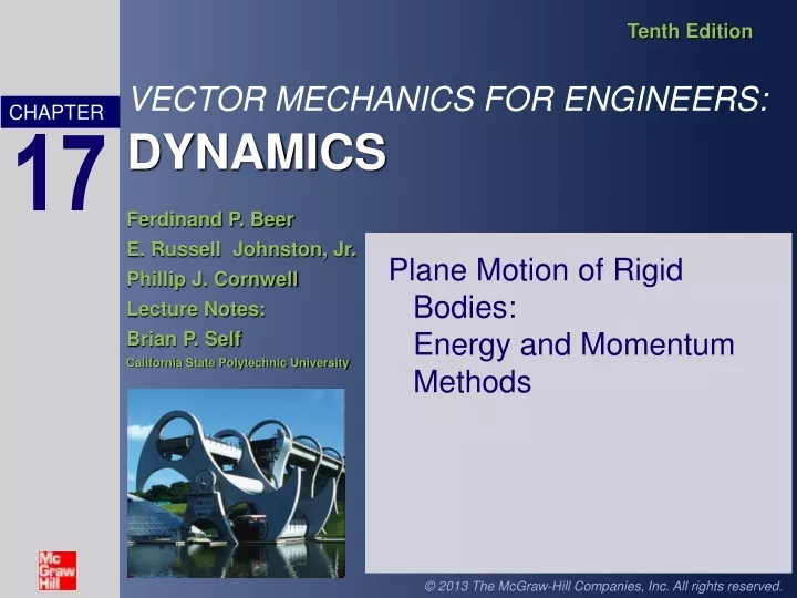 plane motion of rigid bodies energy and momentum methods