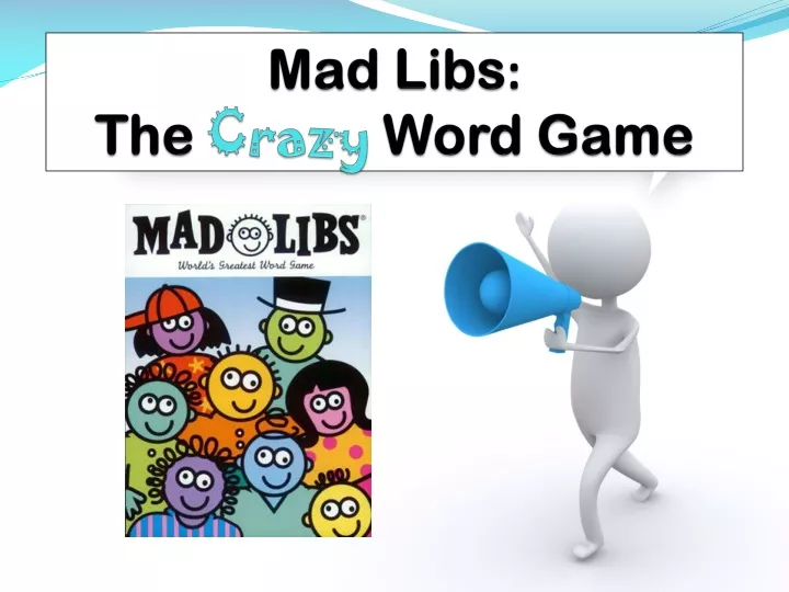 mad libs the crazy word game