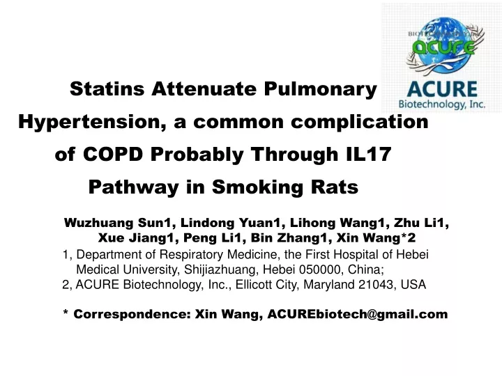 statins attenuate pulmonary hypertension a common