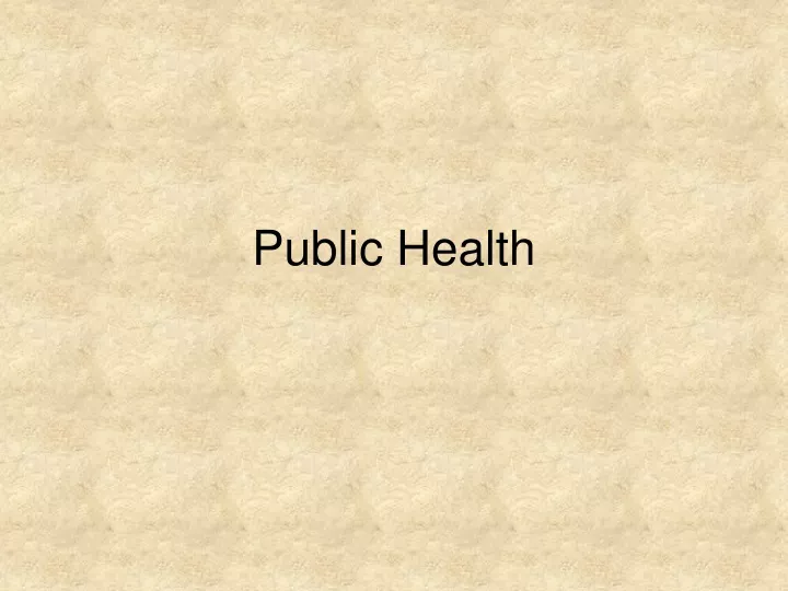 public health