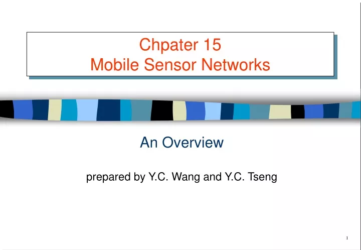chpater 15 mobile sensor networks