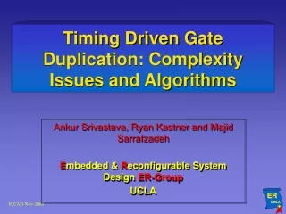 Timing Driven Gate Duplication: Complexity Issues and Algorithms